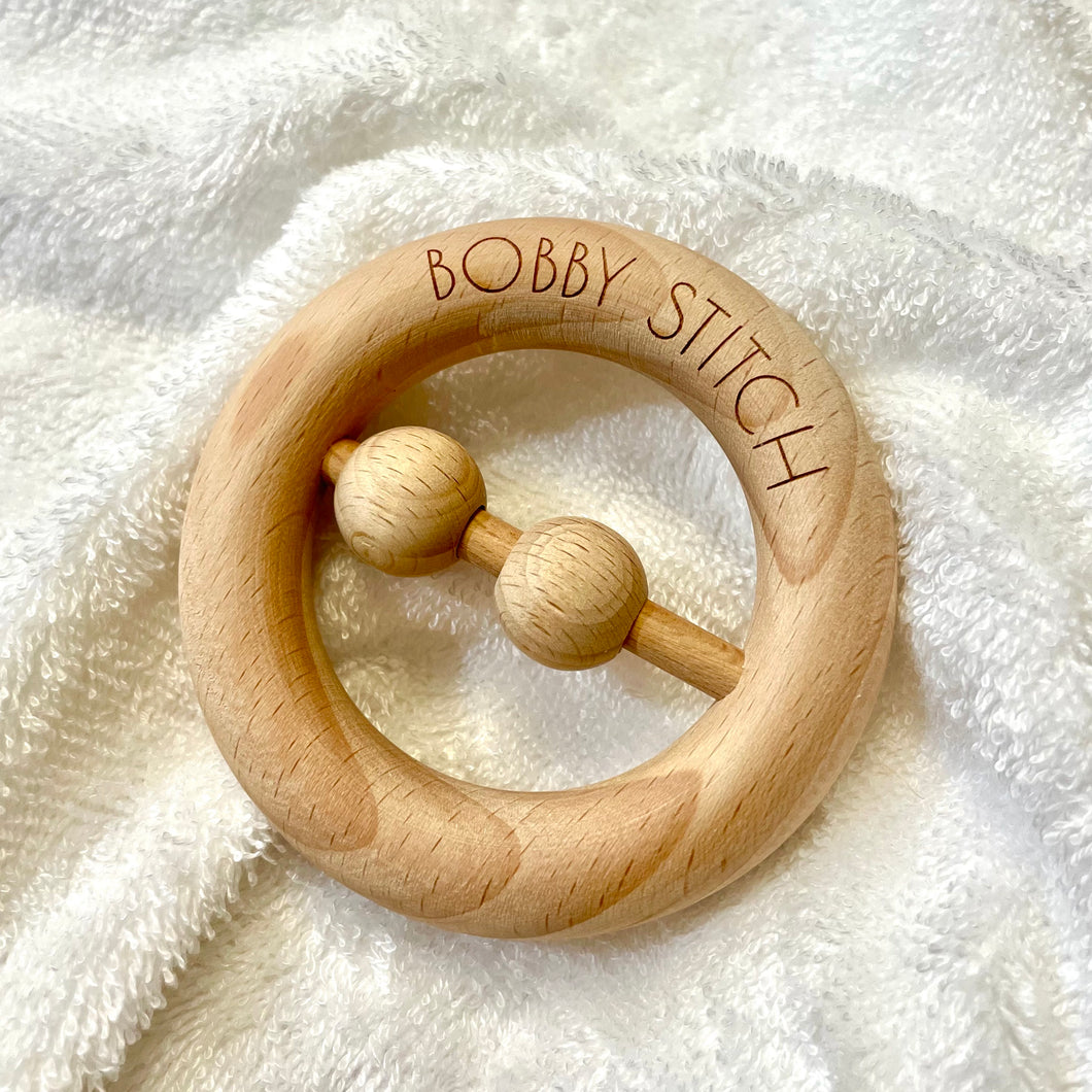 Wooden Rattle Teether